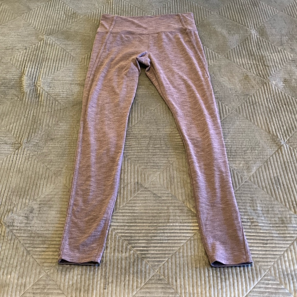 Athleta Women's Elation Over the Heel Tight Legging Extra Long Purple Size M EUC